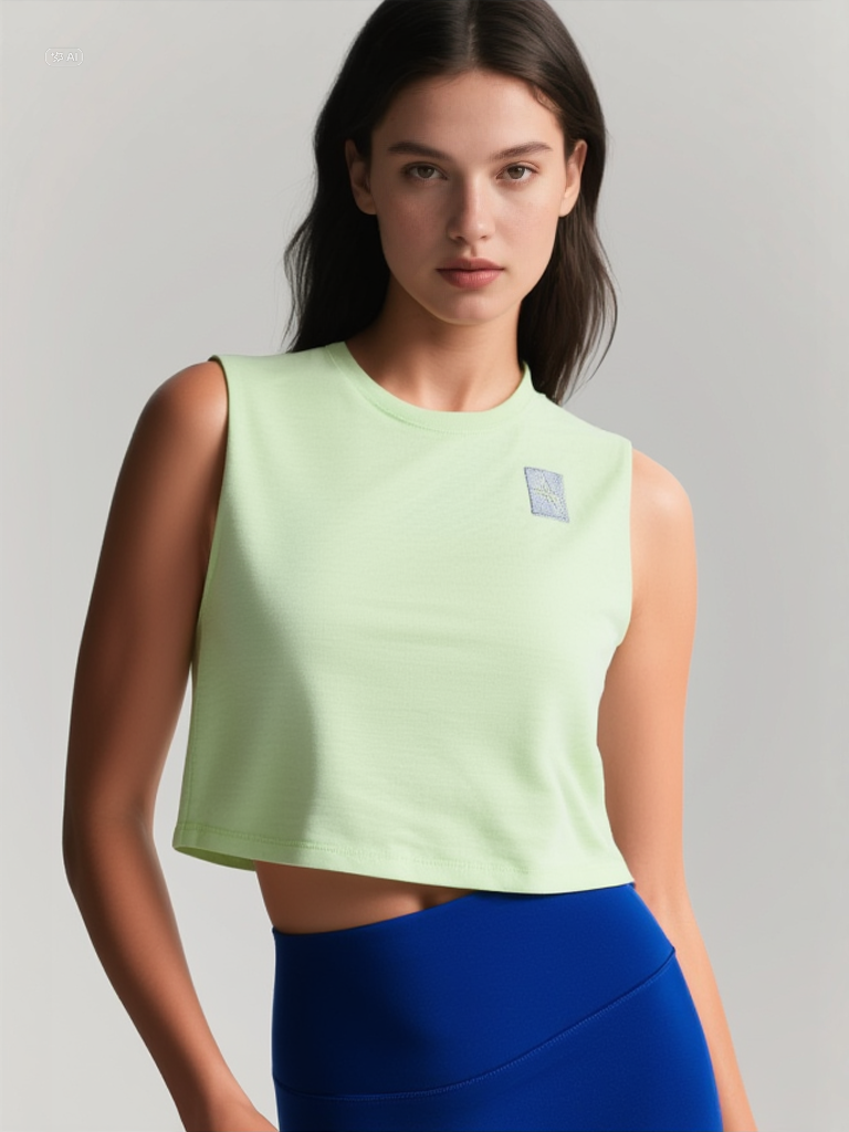 Bella Crop Kolsuz Tişört