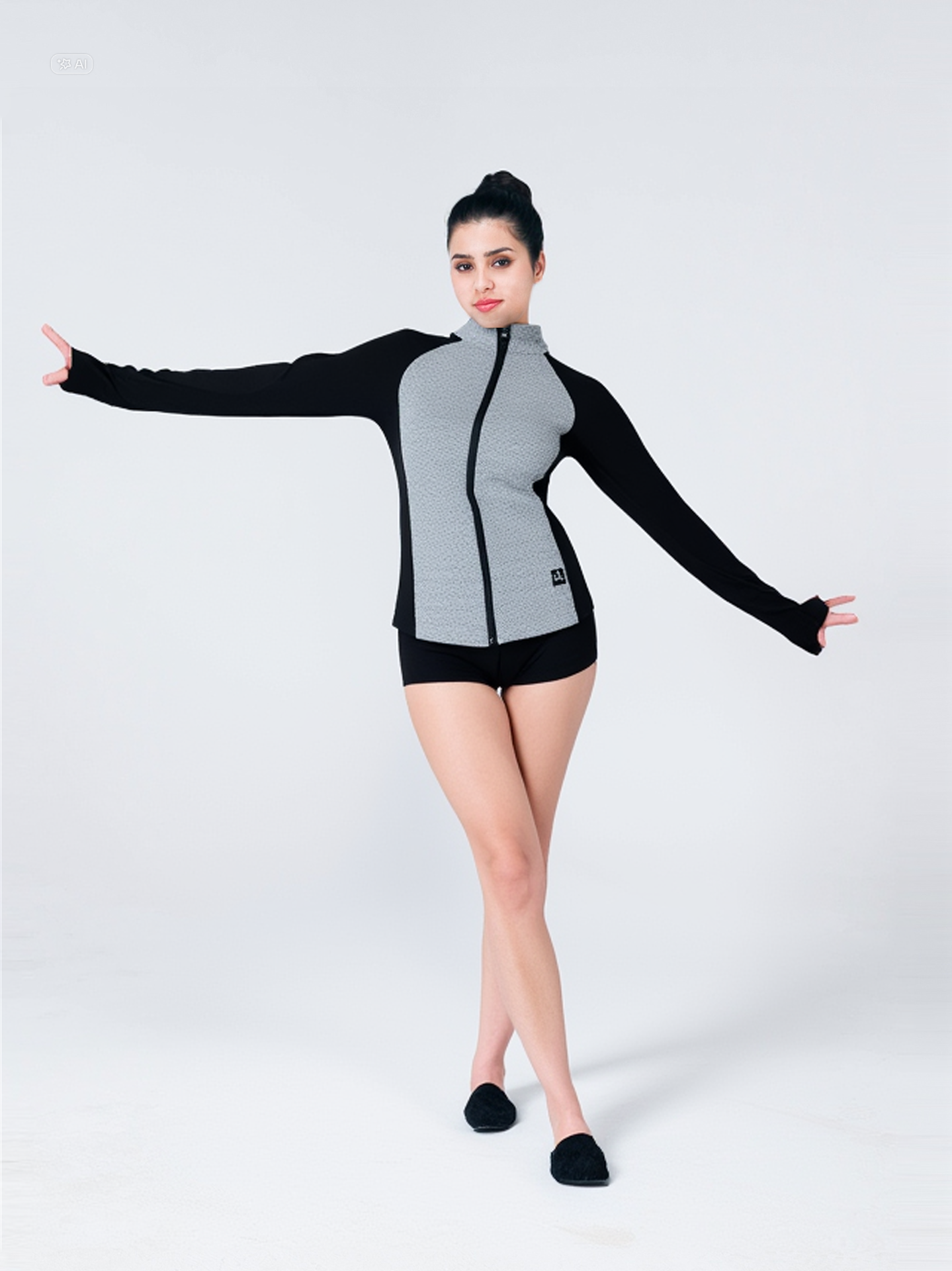 Kiki önü detaylı extra warm teknik spor Ceket