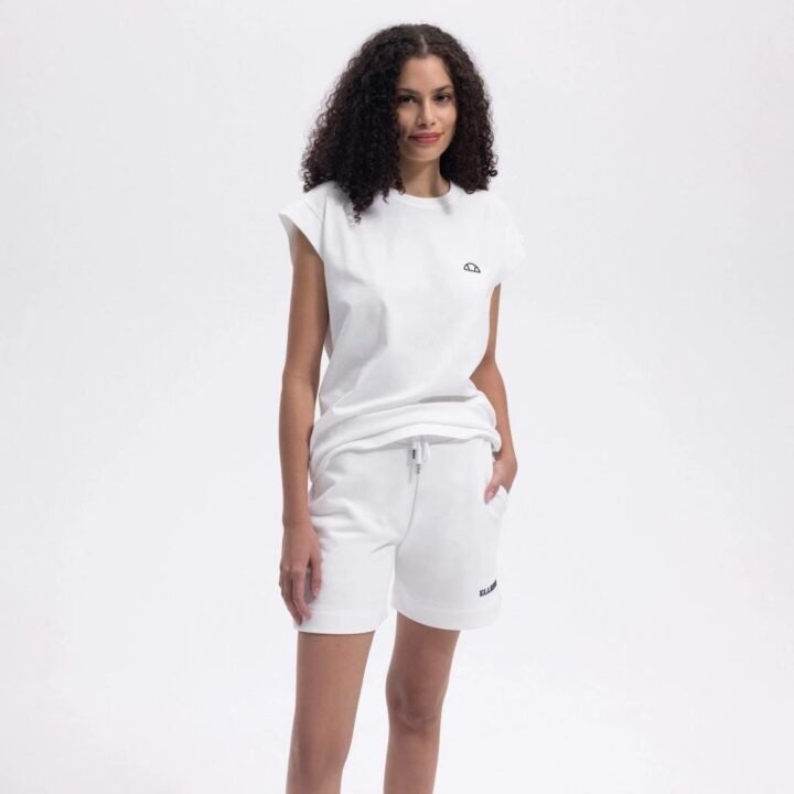 Ellesse Kadın Kırık Beyaz Pamuklu Şort - Görsel 3
